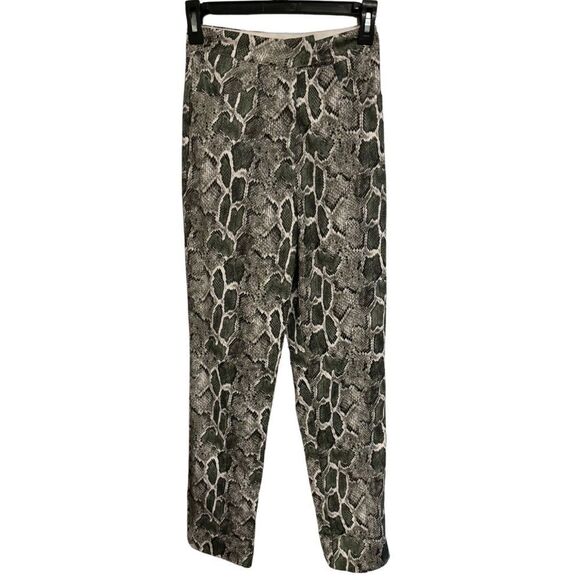 NWOT Song Of Style REVOLVE Maud Snake Print Faux Leather High Rise Pants - Picture 5 of 9